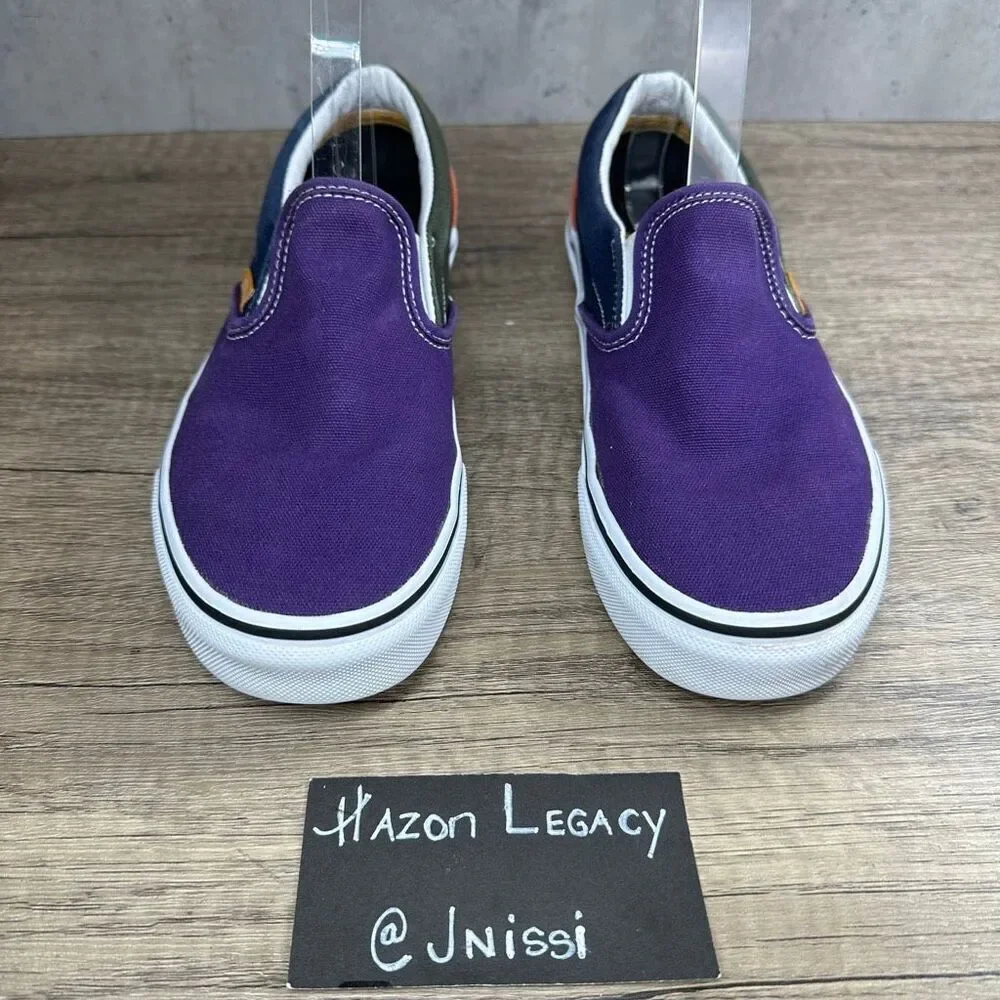 Vans~Women's~Classic‎ Slip On (Mix & Match) Violet/Indigo Sneakers~Size 7